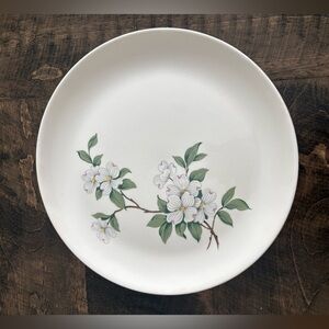 Set of 3 Vintage MCM Homer Laughlin Dogwood Pattern Plates